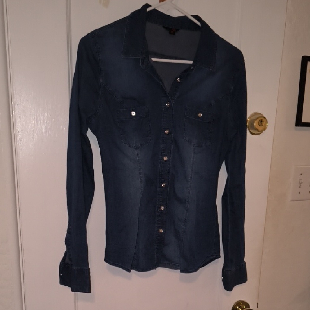 G by Guess | Dark Blue Button Down Shirt